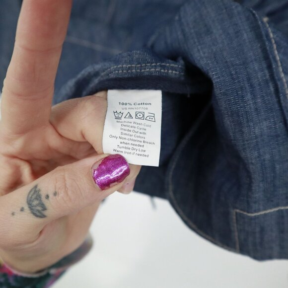 Tea Blazer Womens L Blue Retro Preppy Academia Twee 70's Classic Timeless Casual - Picture 4 of 16